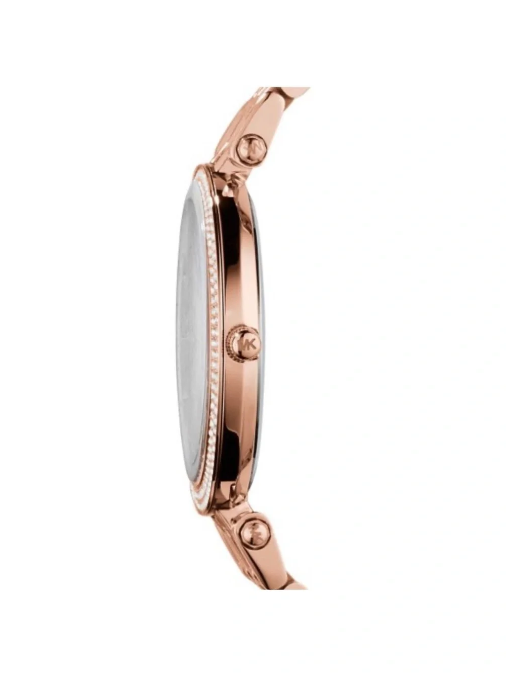 Michael Kors Rose Gold Crystal Bezel Women's Bracelet Watch